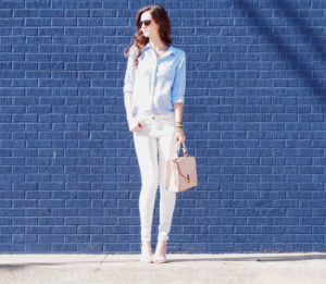 blue button up shirt myviewinheels