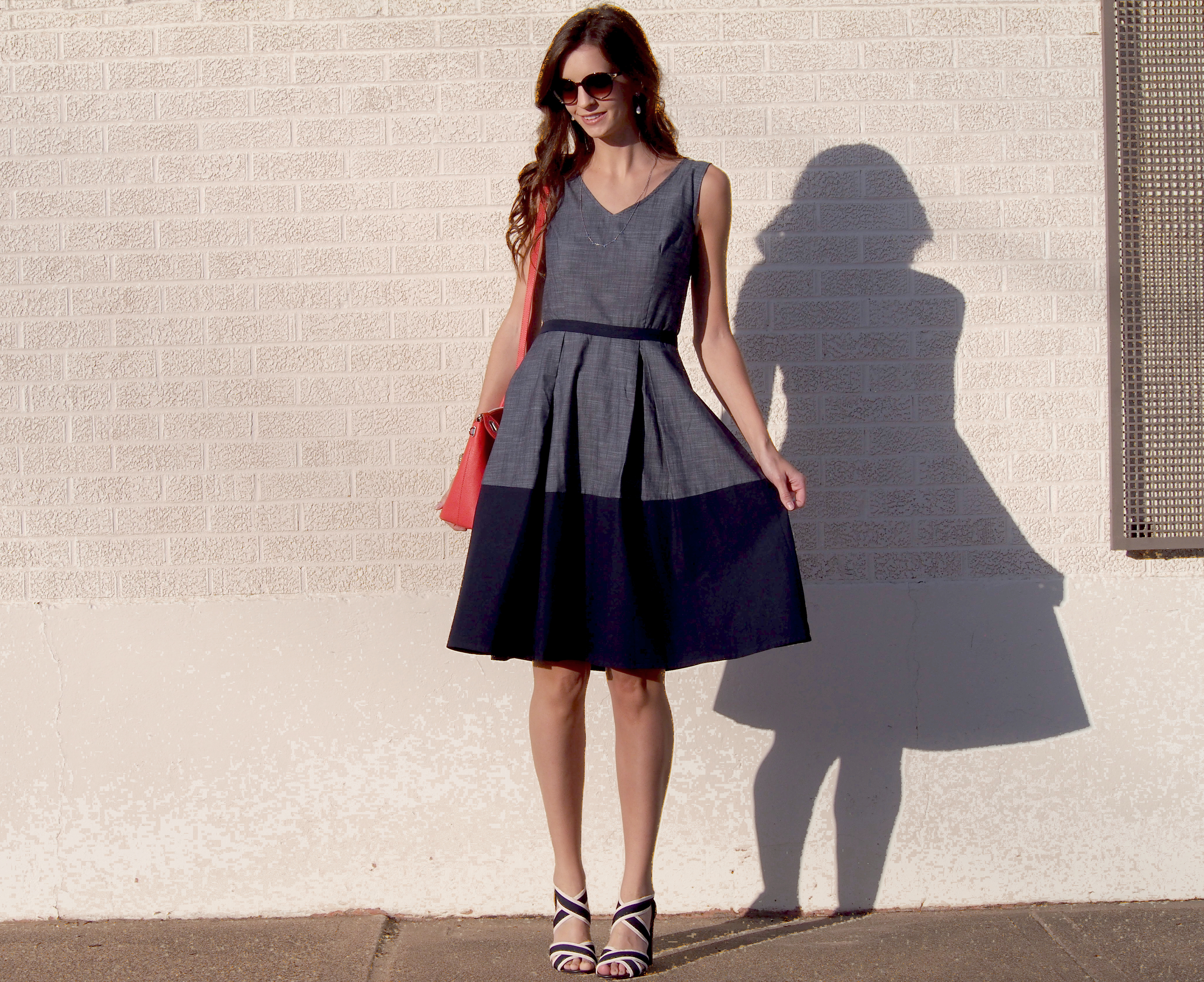 eshakti colorblock dress