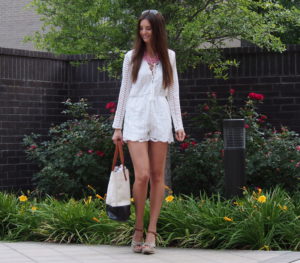 white lace romper myviewinheels