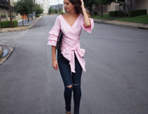 pink big bow top dupe dallas fashion blogger