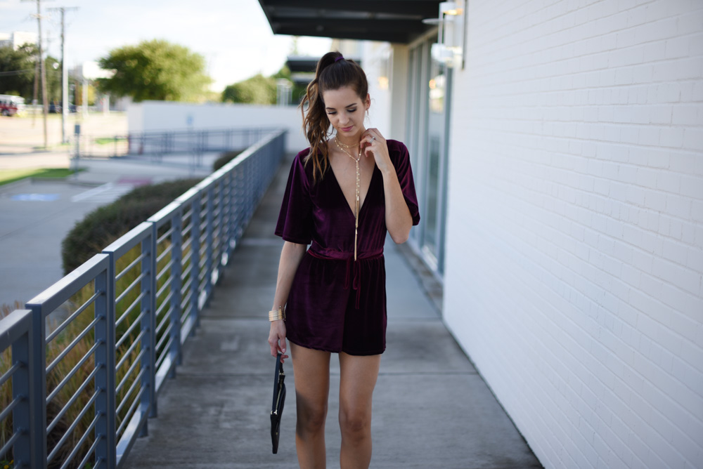 Velvet romper