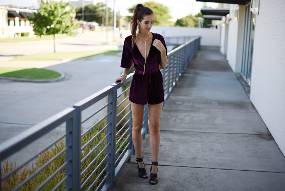 Velvet romper