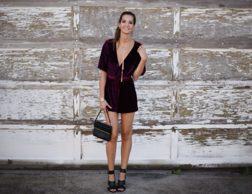 Velvet romper