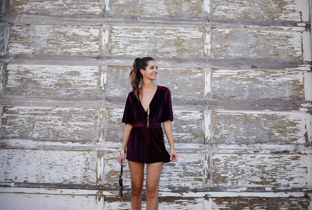 Velvet romper