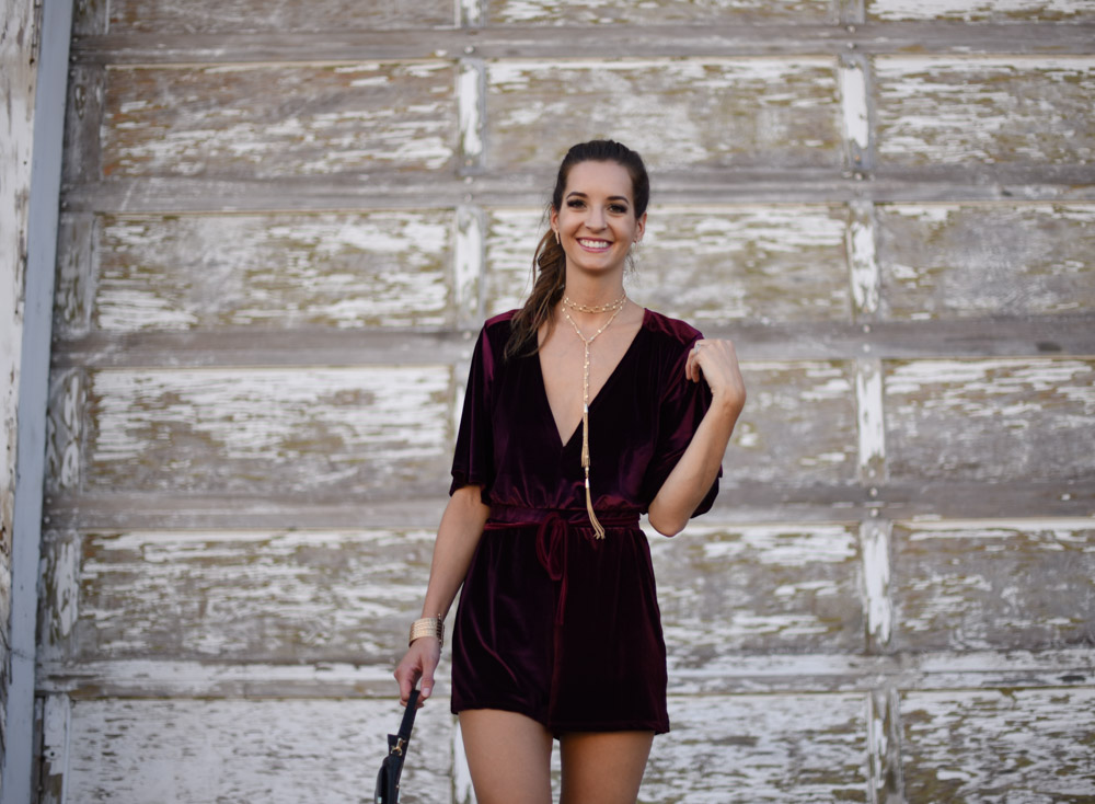 Velvet romper