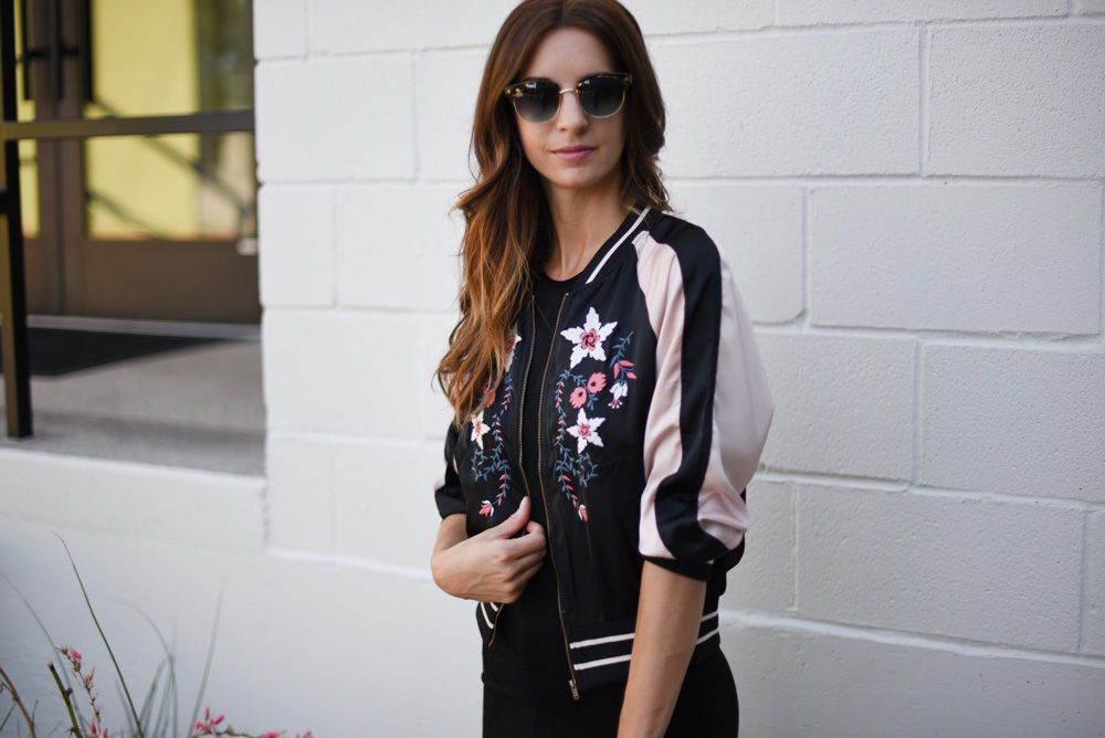 top satin embroidered jackets