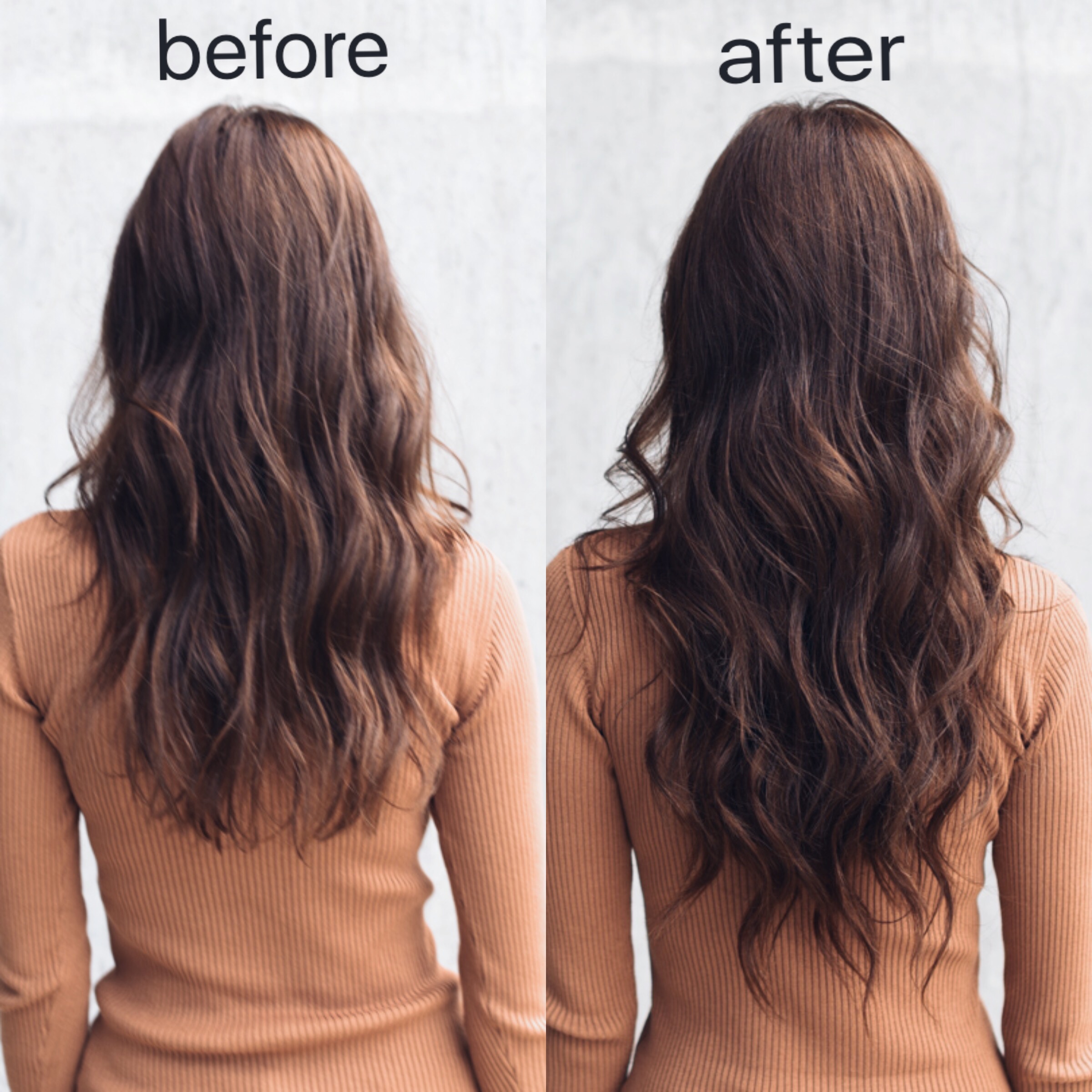 Clip-In Hair Extension Tips. Before and After