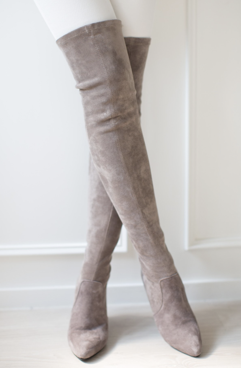 slim fit over knee boots