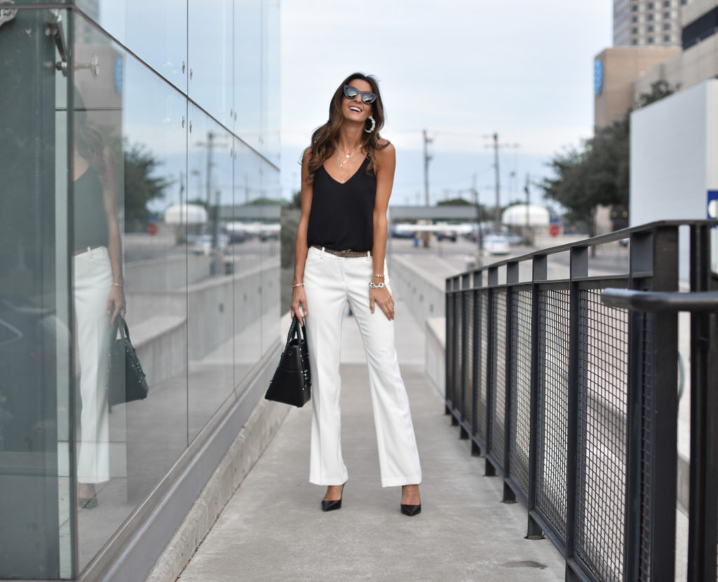 white dress pants